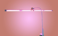 Фитолампа для растений и рассады светодиодная, мультиспектр 60 см с оконным кронштейном